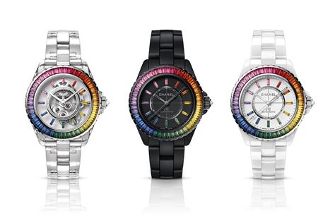 chanel j12 rainbow watch|chanel watch j12 price.